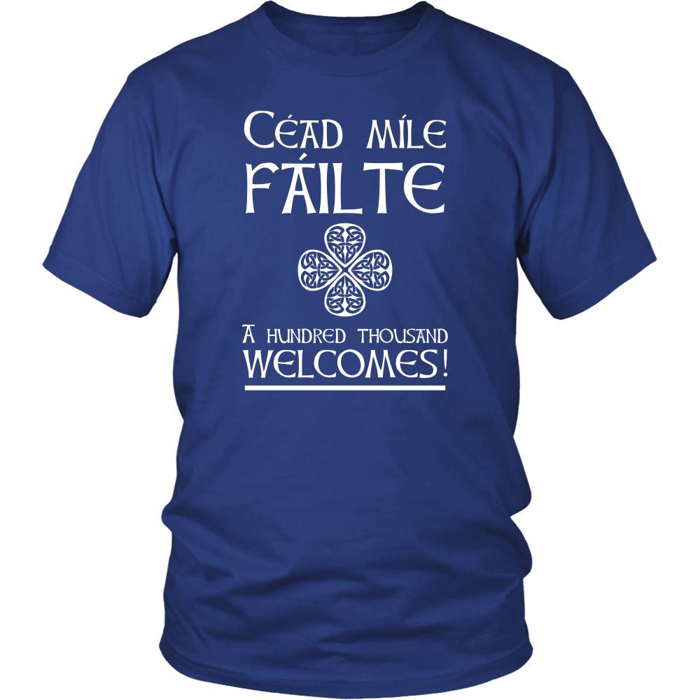 Saint Patrick's Day - Cead MIle Failte - A hundred Thousant Welcomes! - custom made t-shirt-T-shirt-Teelime | shirts-hoodies-mugs