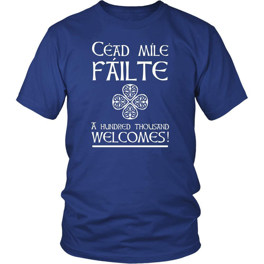 Saint Patrick's Day - Cead MIle Failte - A hundred Thousant Welcomes! - custom made t-shirt-T-shirt-Teelime | shirts-hoodies-mugs