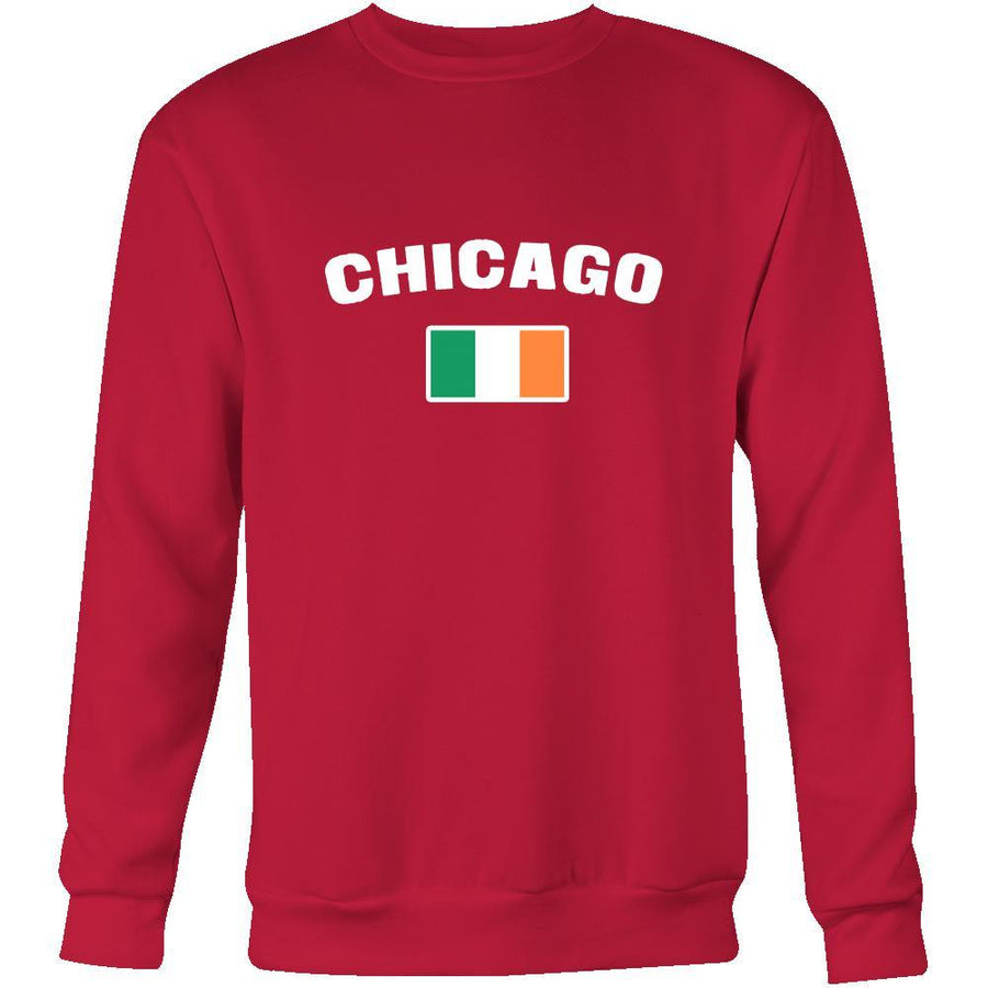 Saint Patrick's Day - " Chicago Parade Irish Flag " - custom made cool apparel.-T-shirt-Teelime | shirts-hoodies-mugs