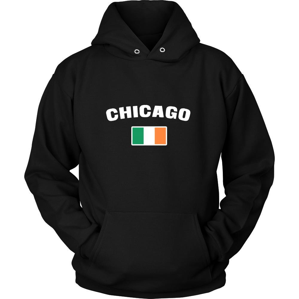 Saint Patrick's Day - " Chicago Parade Irish Flag " - custom made cool apparel.-T-shirt-Teelime | shirts-hoodies-mugs