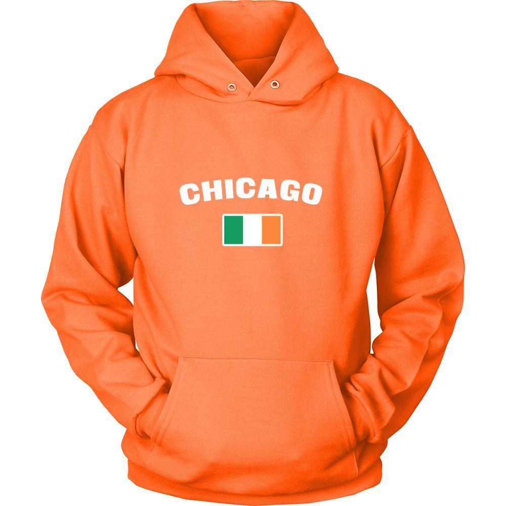 Saint Patrick's Day - " Chicago Parade Irish Flag " - custom made cool apparel.-T-shirt-Teelime | shirts-hoodies-mugs