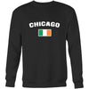 Saint Patrick's Day - " Chicago Parade Irish Flag " - custom made cool apparel.-T-shirt-Teelime | shirts-hoodies-mugs