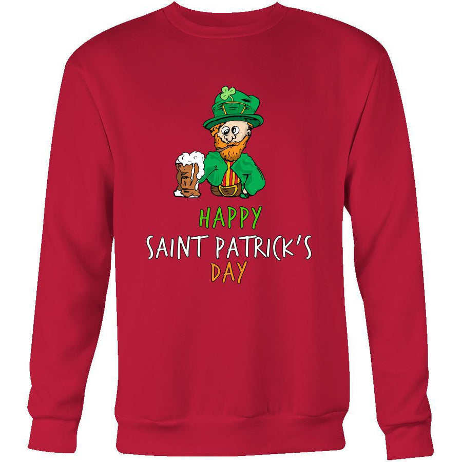 Saint Patrick's Day - " Drunk Leprechaun " - custom made funny sweatshirts,hoodies, long sleeve shirts.-T-shirt-Teelime | shirts-hoodies-mugs