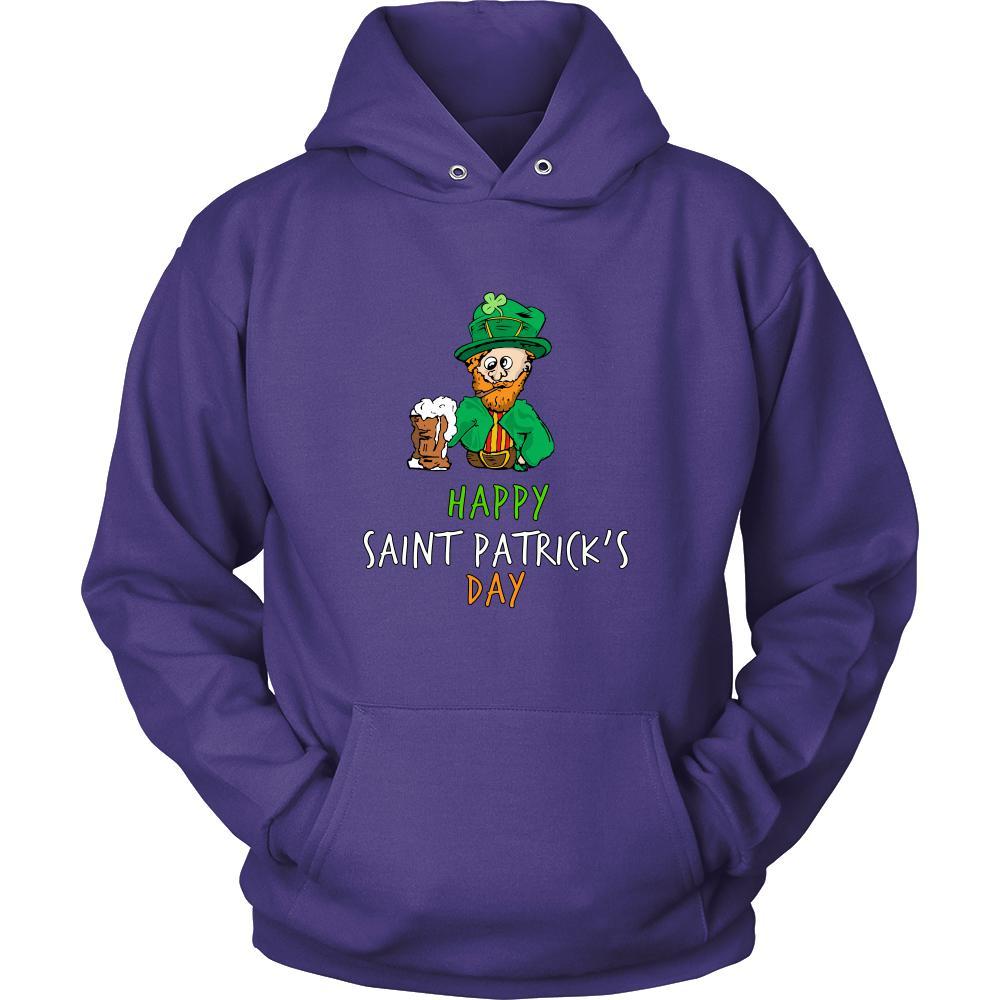 Saint Patrick's Day - " Drunk Leprechaun " - custom made funny sweatshirts,hoodies, long sleeve shirts.-T-shirt-Teelime | shirts-hoodies-mugs