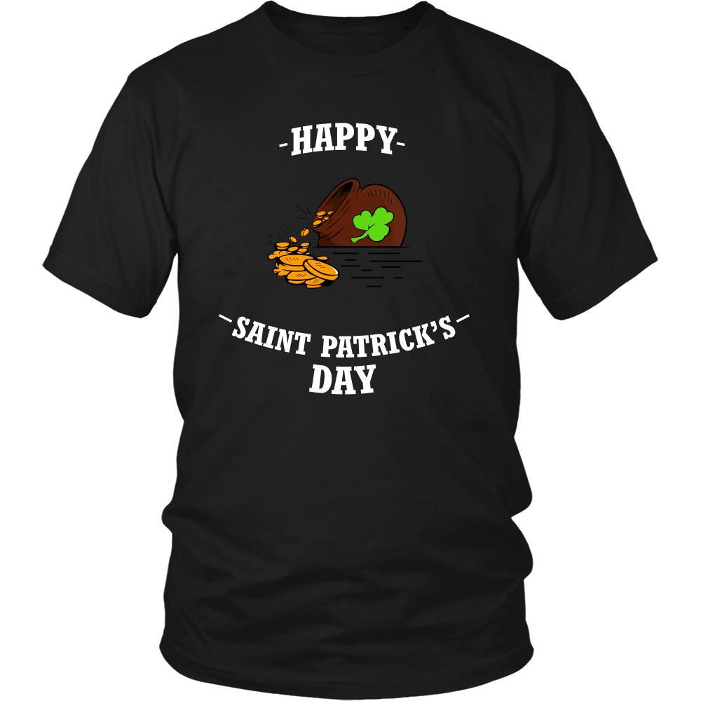 Saint Patrick's Day - " Happy Golden Pot " - custom made funny t-shirts, original gifts.-T-shirt-Teelime | shirts-hoodies-mugs