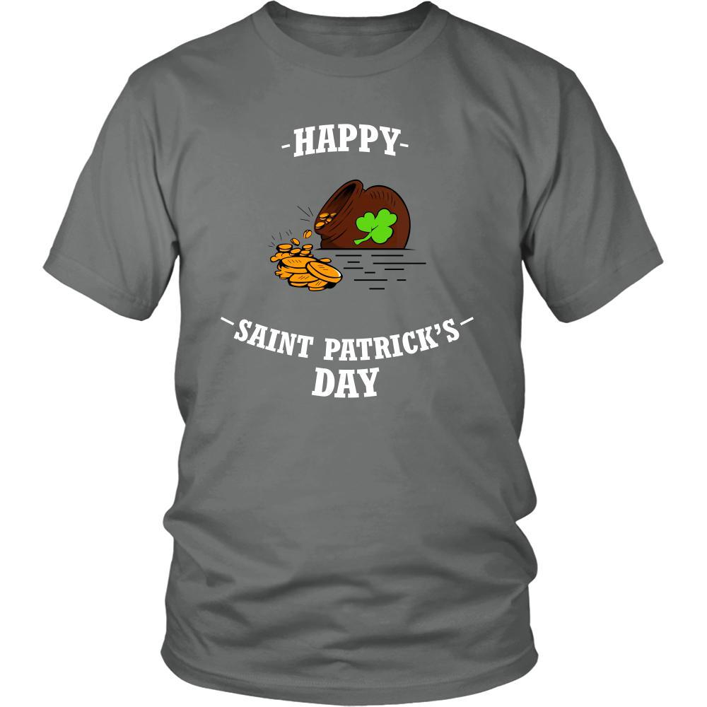 Saint Patrick's Day - " Happy Golden Pot " - custom made funny t-shirts, original gifts.-T-shirt-Teelime | shirts-hoodies-mugs