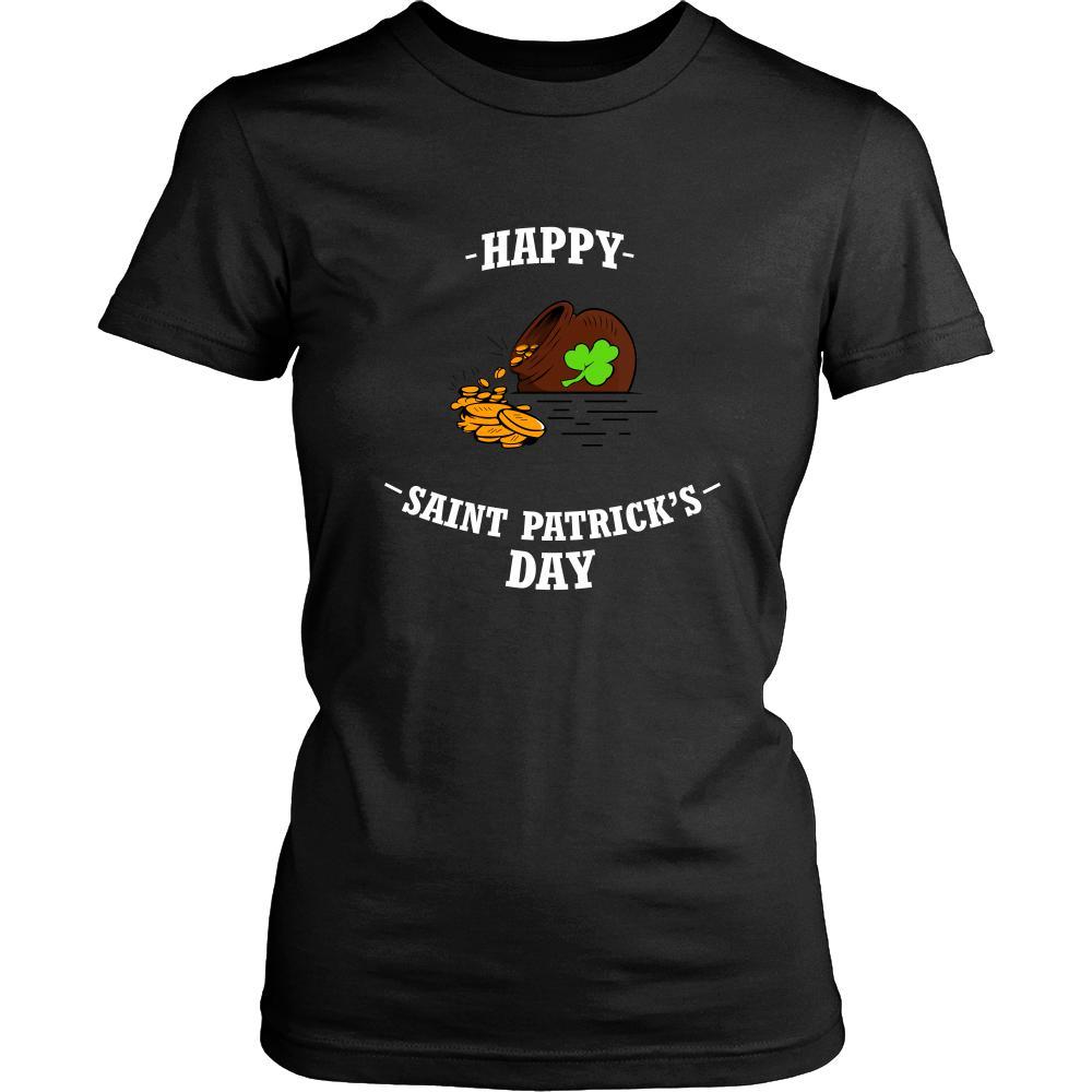 Saint Patrick's Day - " Happy Golden Pot " - custom made funny t-shirts, original gifts.-T-shirt-Teelime | shirts-hoodies-mugs