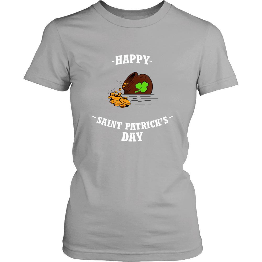Saint Patrick's Day - " Happy Golden Pot " - custom made funny t-shirts, original gifts.-T-shirt-Teelime | shirts-hoodies-mugs