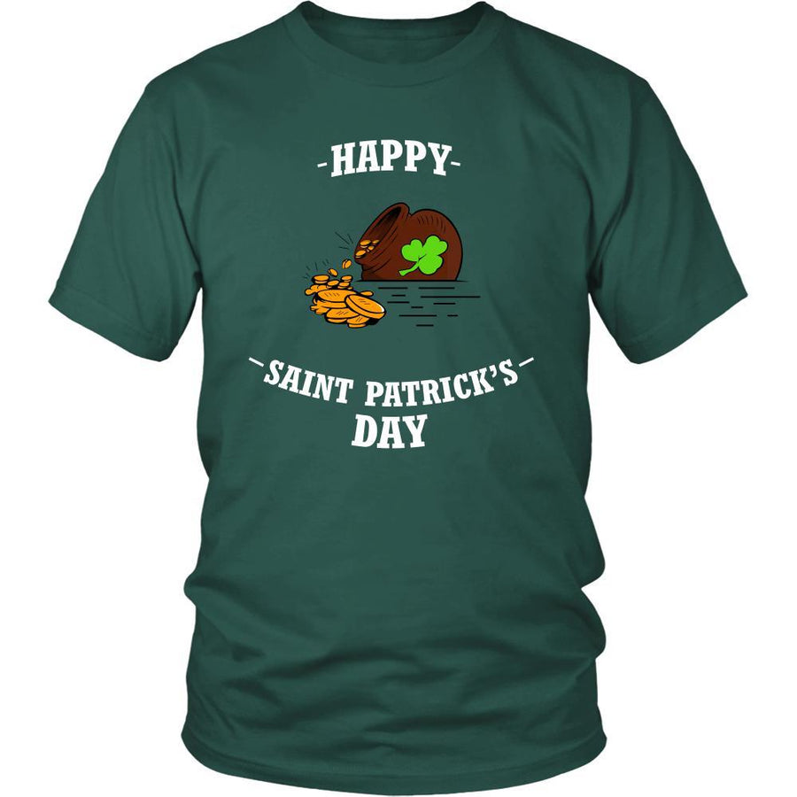 Saint Patrick's Day - " Happy Golden Pot " - custom made funny t-shirts, original gifts.-T-shirt-Teelime | shirts-hoodies-mugs