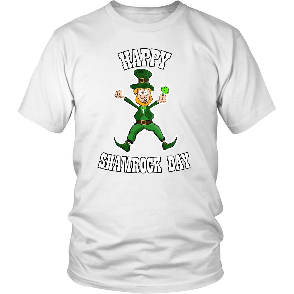 Saint Patrick's Day - " Happy Shamrock Day " - custom made funny t-shirts, original gifts.-T-shirt-Teelime | shirts-hoodies-mugs