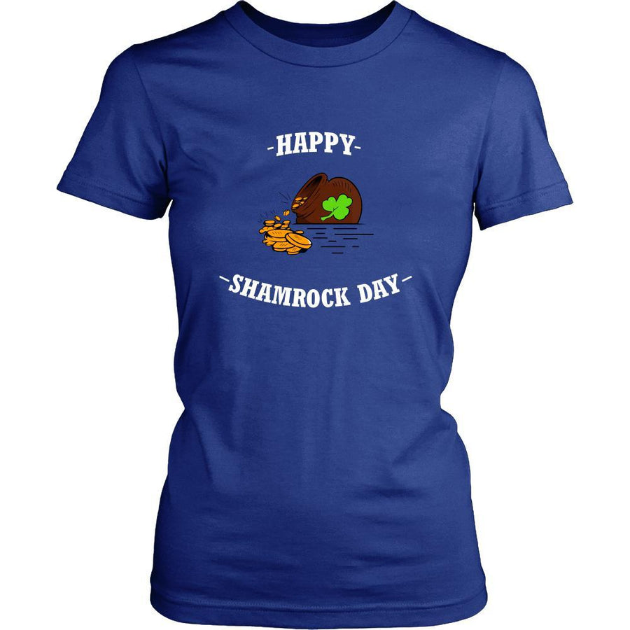 Saint Patrick's Day - " Happy Shamrock Day Golden Pot " - custom made funny t-shirts, original gifts.-T-shirt-Teelime | shirts-hoodies-mugs