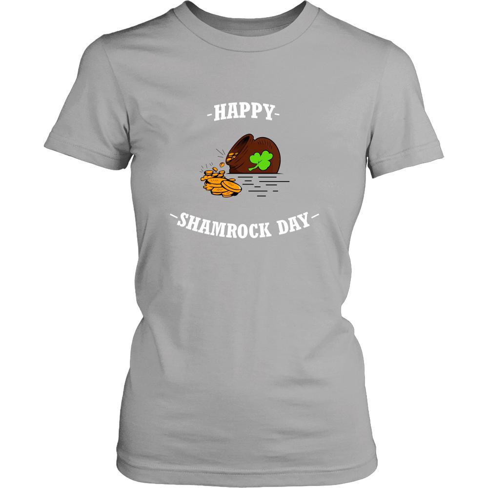 Saint Patrick's Day - " Happy Shamrock Day Golden Pot " - custom made funny t-shirts, original gifts.-T-shirt-Teelime | shirts-hoodies-mugs