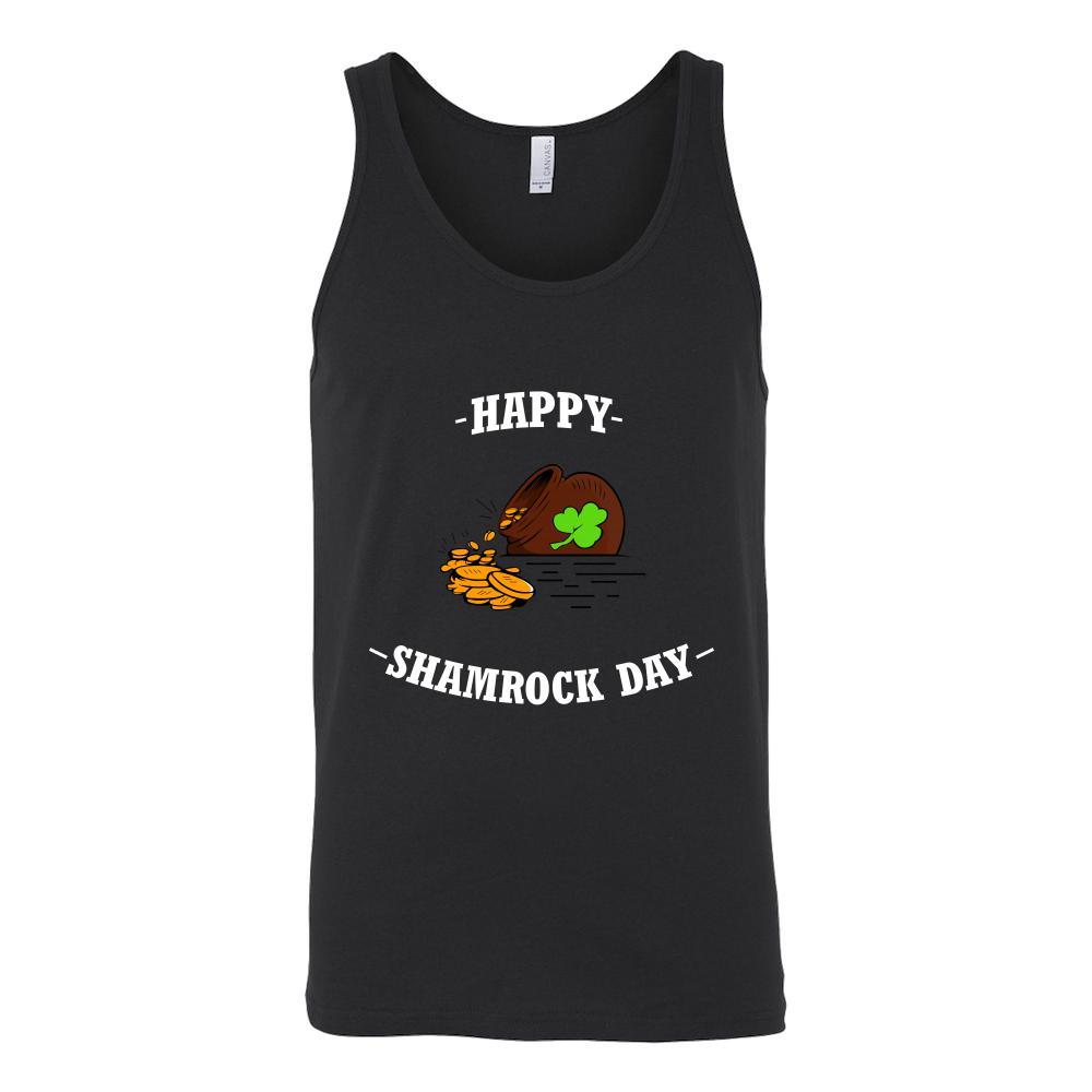 Saint Patrick's Day- "Happy Shamrock Day Golden pot " - custom made funny t-shirts, original gifts.-T-shirt-Teelime | shirts-hoodies-mugs