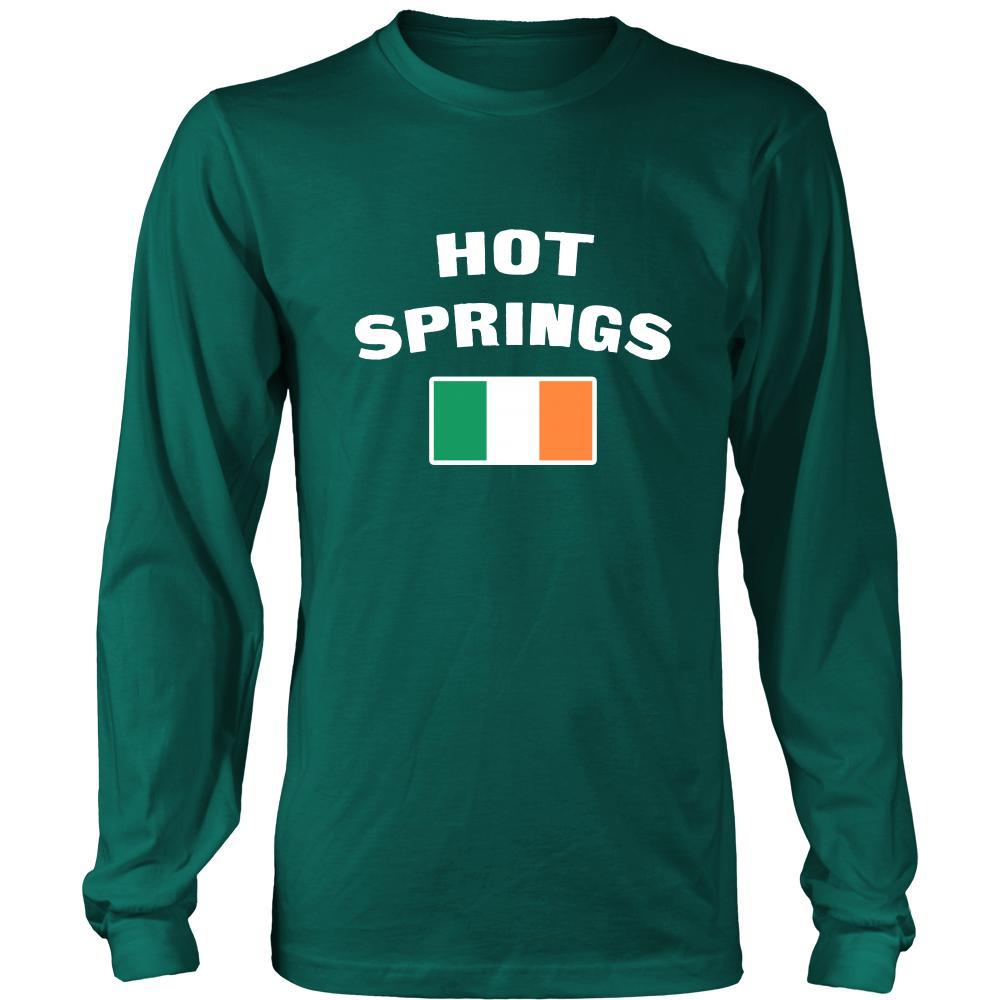 Saint Patrick's Day - "Hot Springs Parade Irish Flag" - custom made cool apparel.-T-shirt-Teelime | shirts-hoodies-mugs