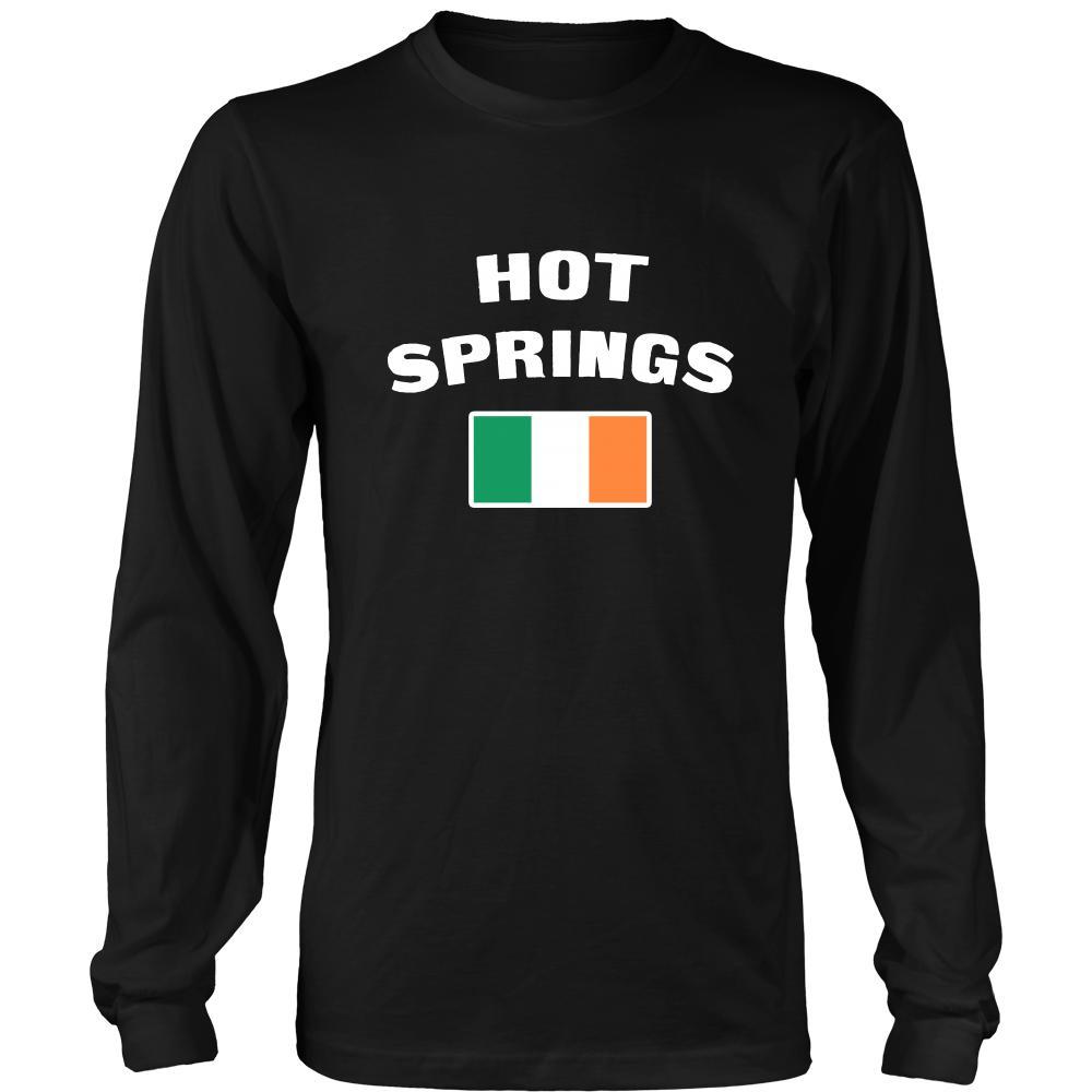 Saint Patrick's Day - "Hot Springs Parade Irish Flag" - custom made cool apparel.-T-shirt-Teelime | shirts-hoodies-mugs