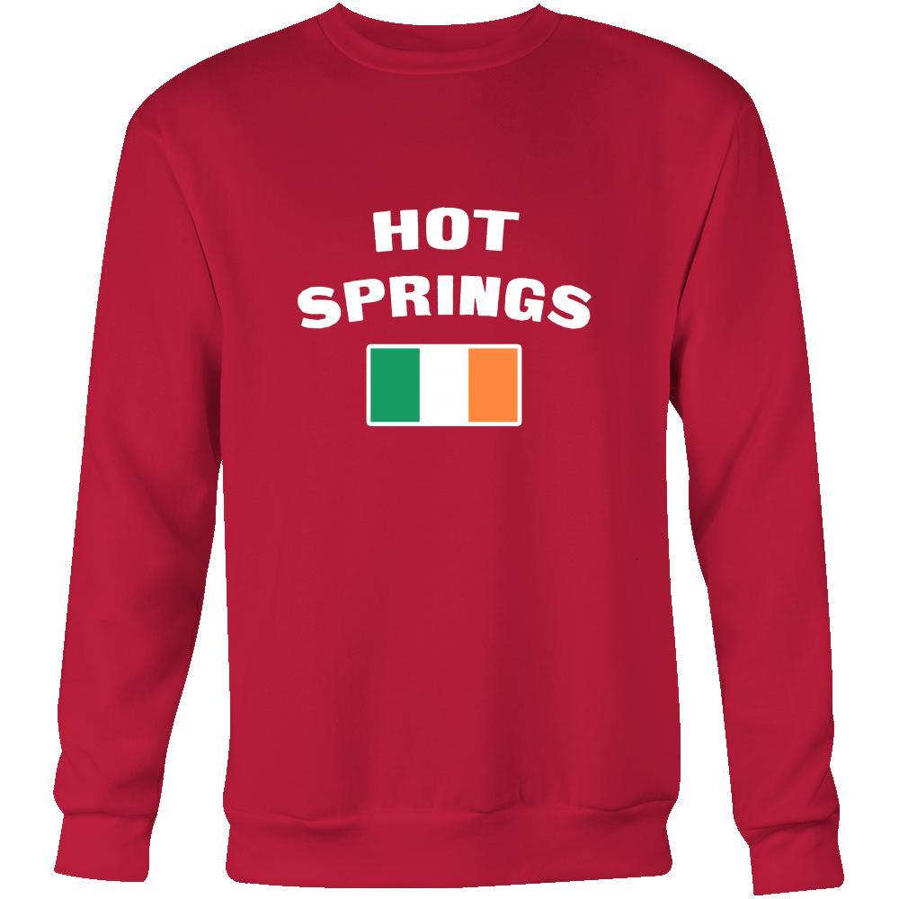 Saint Patrick's Day - "Hot Springs Parade Irish Flag" - custom made cool apparel.-T-shirt-Teelime | shirts-hoodies-mugs