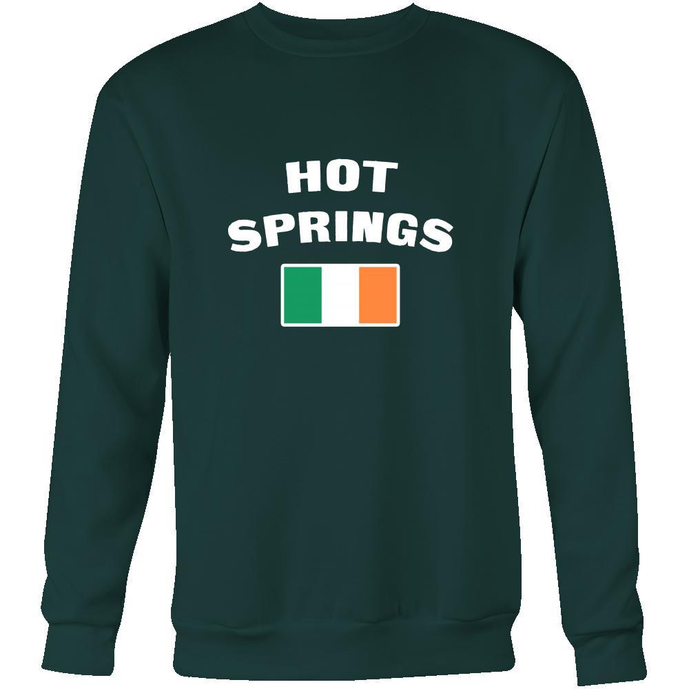 Saint Patrick's Day - "Hot Springs Parade Irish Flag" - custom made cool apparel.-T-shirt-Teelime | shirts-hoodies-mugs