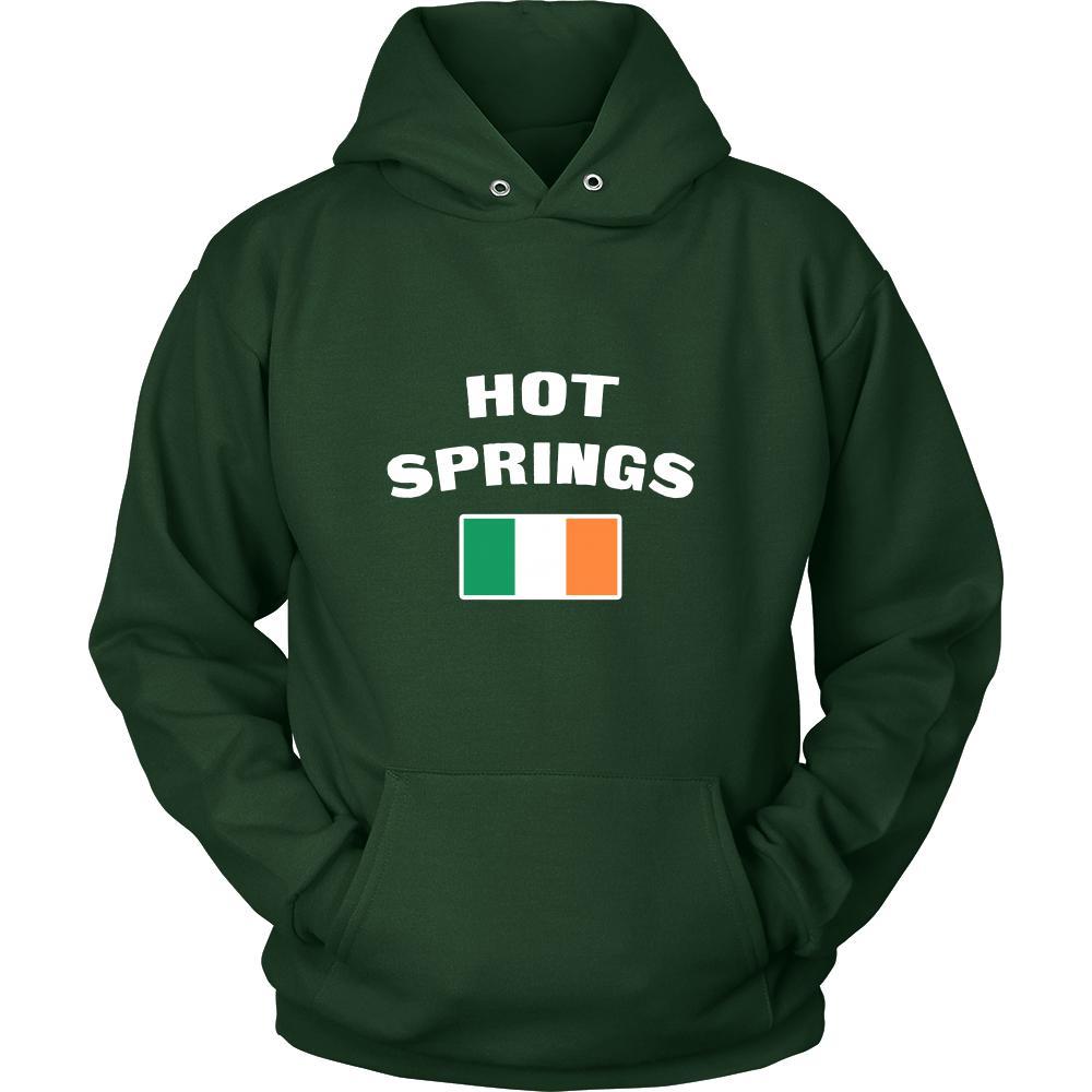 Saint Patrick's Day - "Hot Springs Parade Irish Flag" - custom made cool apparel.-T-shirt-Teelime | shirts-hoodies-mugs