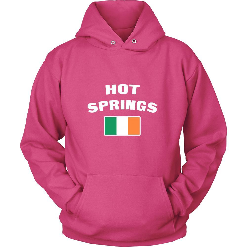Saint Patrick's Day - "Hot Springs Parade Irish Flag" - custom made cool apparel.-T-shirt-Teelime | shirts-hoodies-mugs