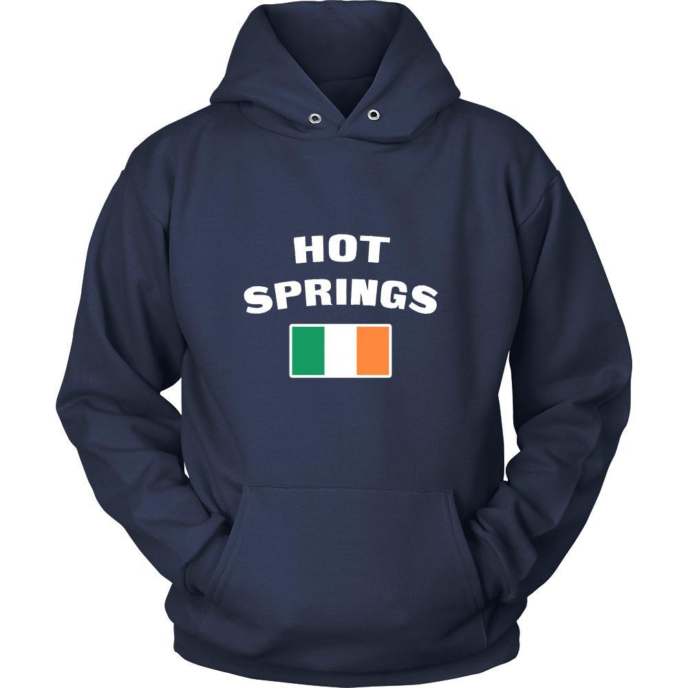 Saint Patrick's Day - "Hot Springs Parade Irish Flag" - custom made cool apparel.-T-shirt-Teelime | shirts-hoodies-mugs