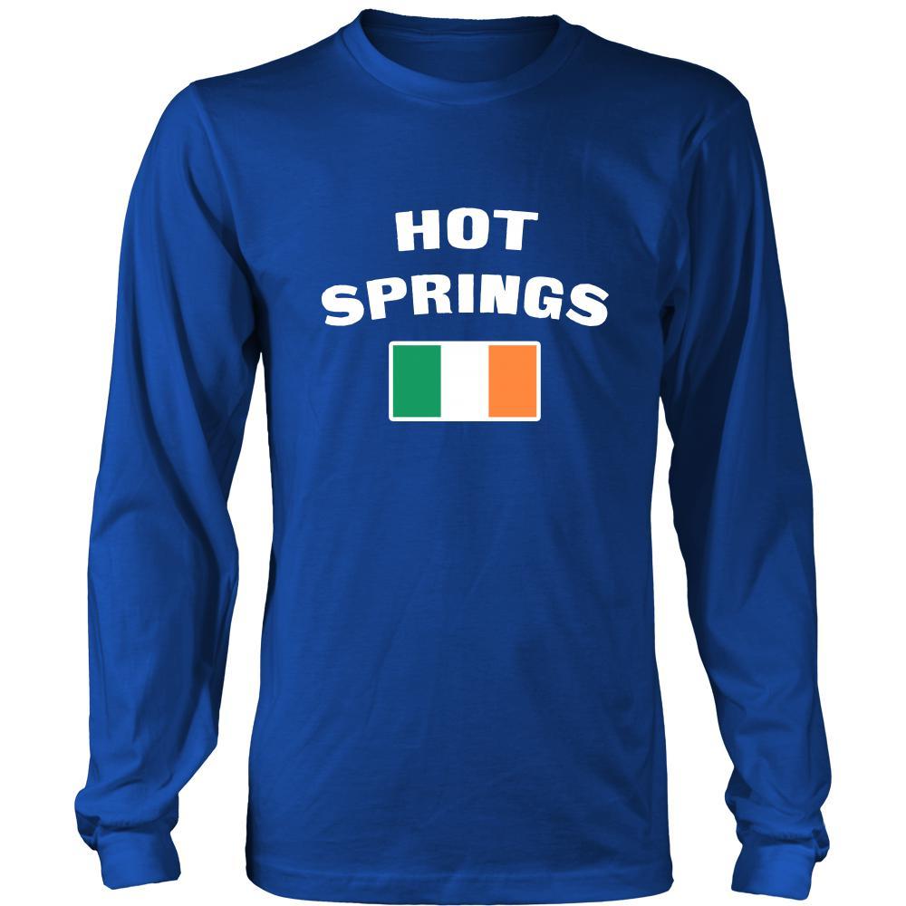 Saint Patrick's Day - "Hot Springs Parade Irish Flag" - custom made cool apparel.-T-shirt-Teelime | shirts-hoodies-mugs
