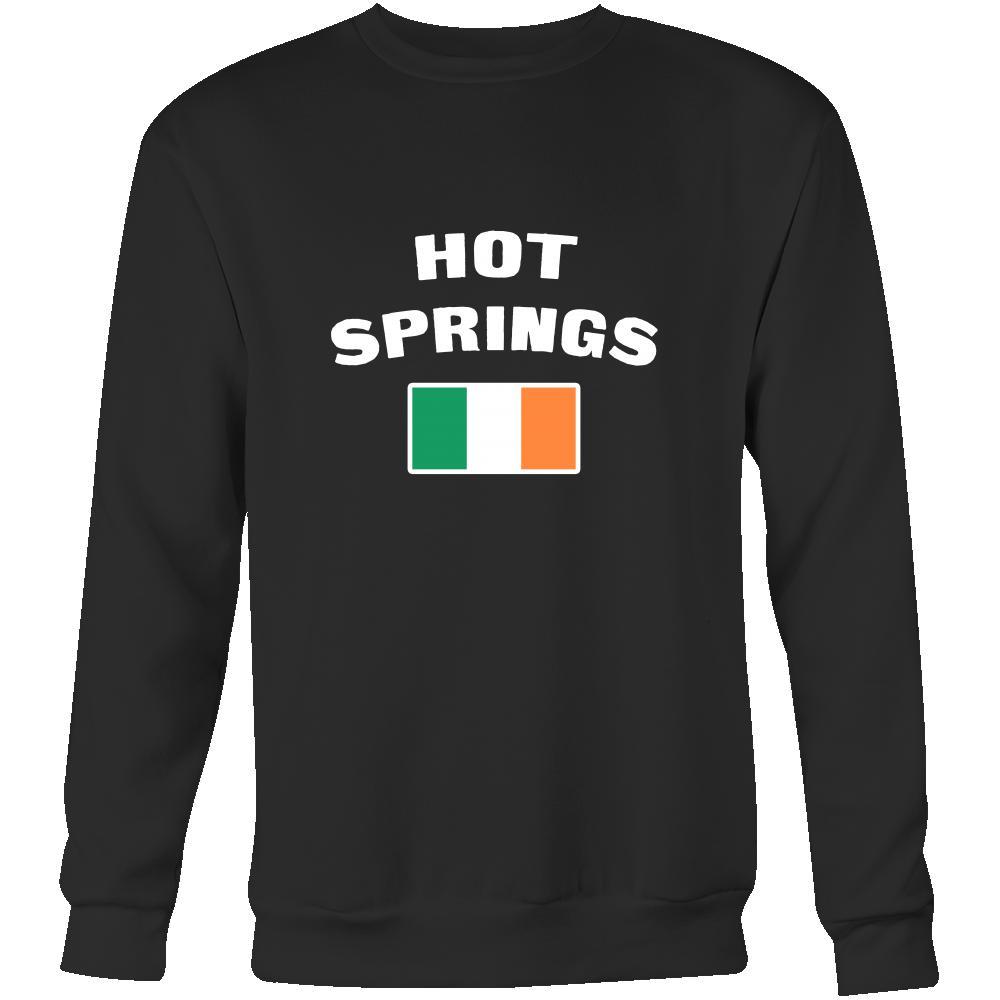 Saint Patrick's Day - "Hot Springs Parade Irish Flag" - custom made cool apparel.-T-shirt-Teelime | shirts-hoodies-mugs
