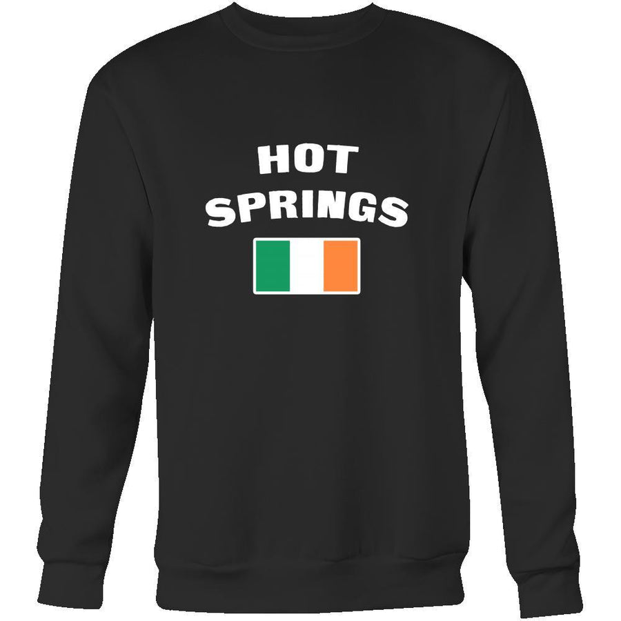 Saint Patrick's Day - "Hot Springs Parade Irish Flag" - custom made cool apparel.-T-shirt-Teelime | shirts-hoodies-mugs