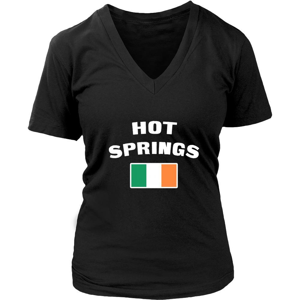 Saint Patrick's Day - " Hot Springs Parade Irish Flag " - custom made festive t-shirts.-T-shirt-Teelime | shirts-hoodies-mugs