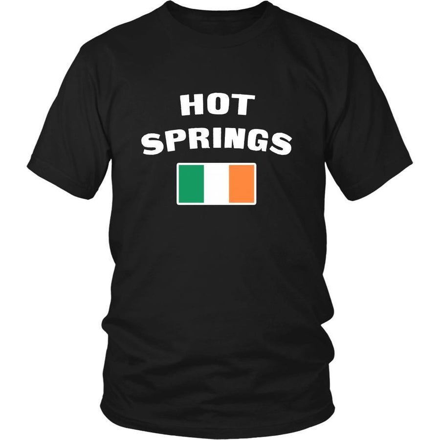 Saint Patrick's Day - " Hot Springs Parade Irish Flag " - custom made festive t-shirts.-T-shirt-Teelime | shirts-hoodies-mugs