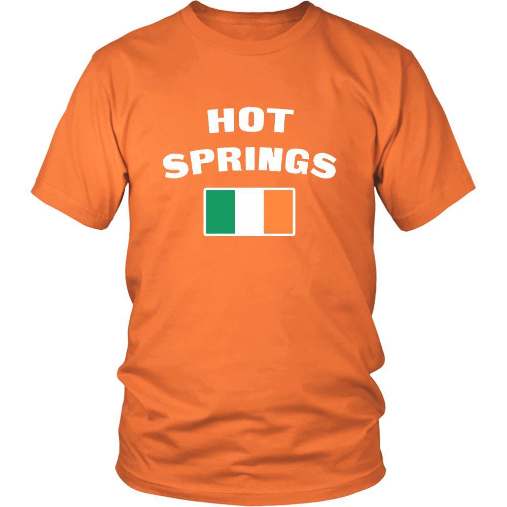 Saint Patrick's Day - " Hot Springs Parade Irish Flag " - custom made festive t-shirts.-T-shirt-Teelime | shirts-hoodies-mugs