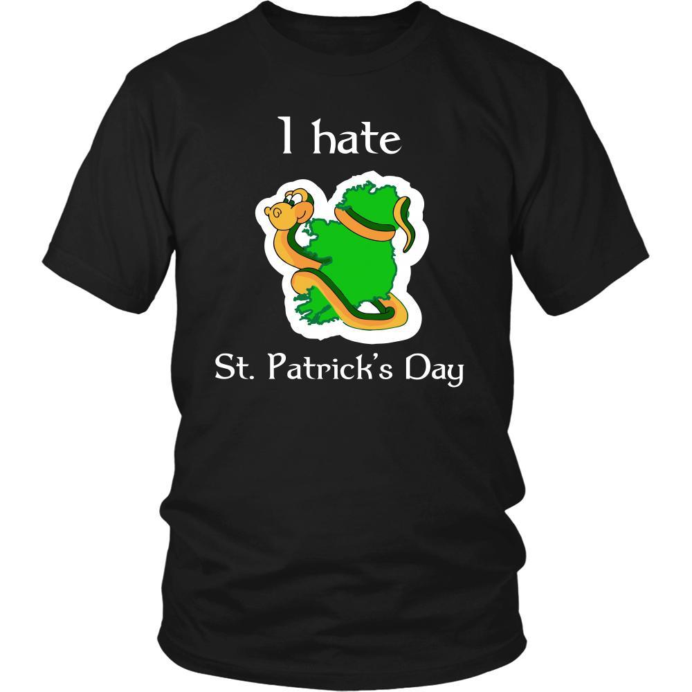 Saint Patrick's Day - I hate St. Patrick's Day - Funny Irish Snake t-shirt-T-shirt-Teelime | shirts-hoodies-mugs