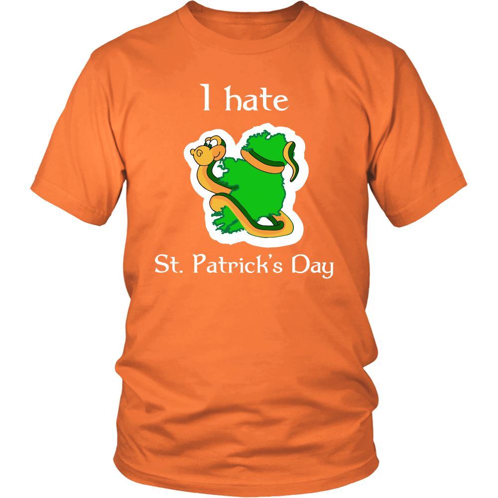 Saint Patrick's Day - I hate St. Patrick's Day - Funny Irish Snake t-shirt-T-shirt-Teelime | shirts-hoodies-mugs