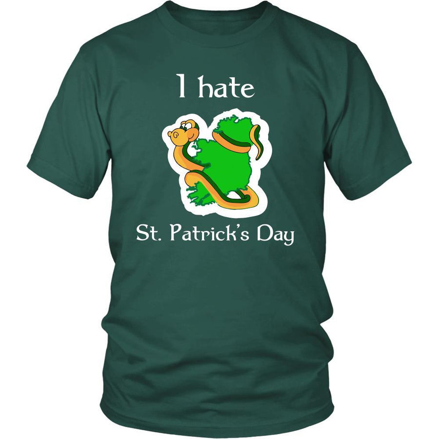 Saint Patrick's Day - I hate St. Patrick's Day - Funny Irish Snake t-shirt-T-shirt-Teelime | shirts-hoodies-mugs