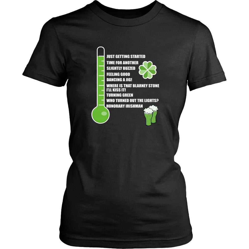 Saint Patrick's Day - " Irish Drinkometer " - custom made funny t-shirts, original gifts.-T-shirt-Teelime | shirts-hoodies-mugs
