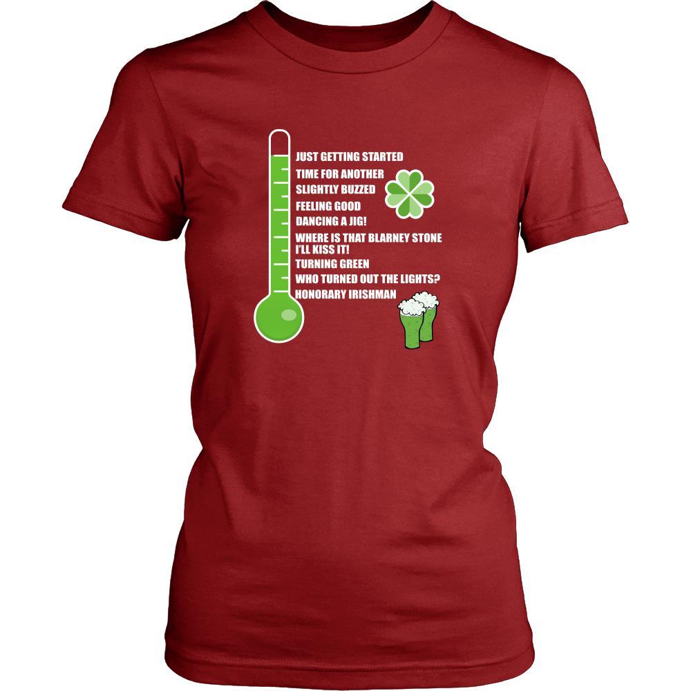 Saint Patrick's Day - " Irish Drinkometer " - custom made funny t-shirts, original gifts.-T-shirt-Teelime | shirts-hoodies-mugs