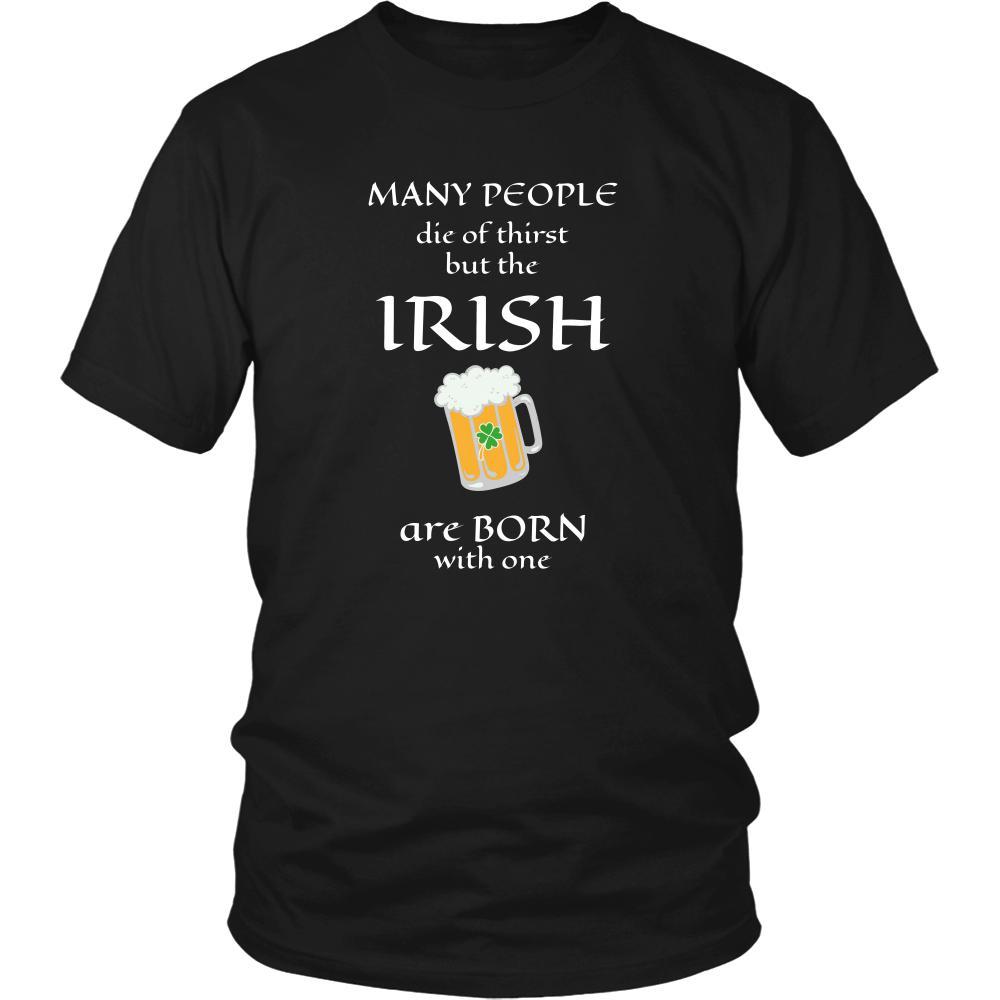 Saint Patrick's Day " Irish thirst for Beer " - custom made funny t-shirts, original gifts.-T-shirt-Teelime | shirts-hoodies-mugs