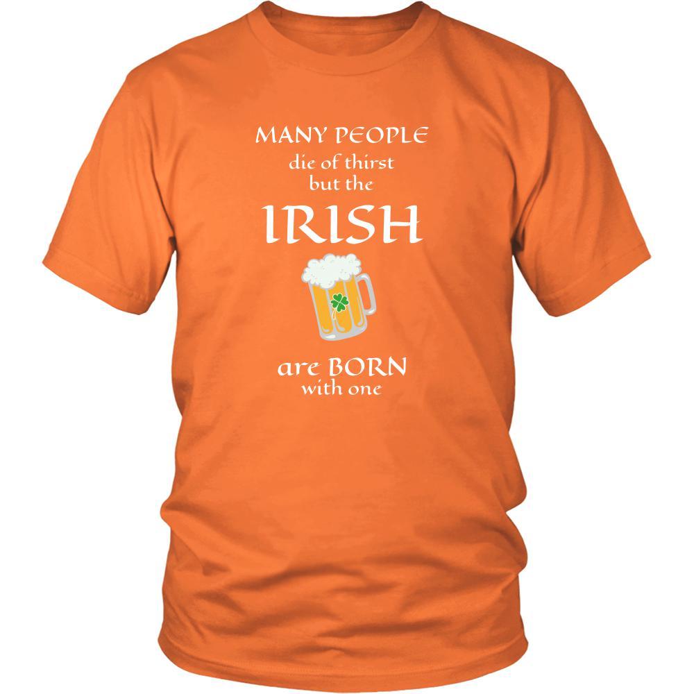 Saint Patrick's Day " Irish thirst for Beer " - custom made funny t-shirts, original gifts.-T-shirt-Teelime | shirts-hoodies-mugs