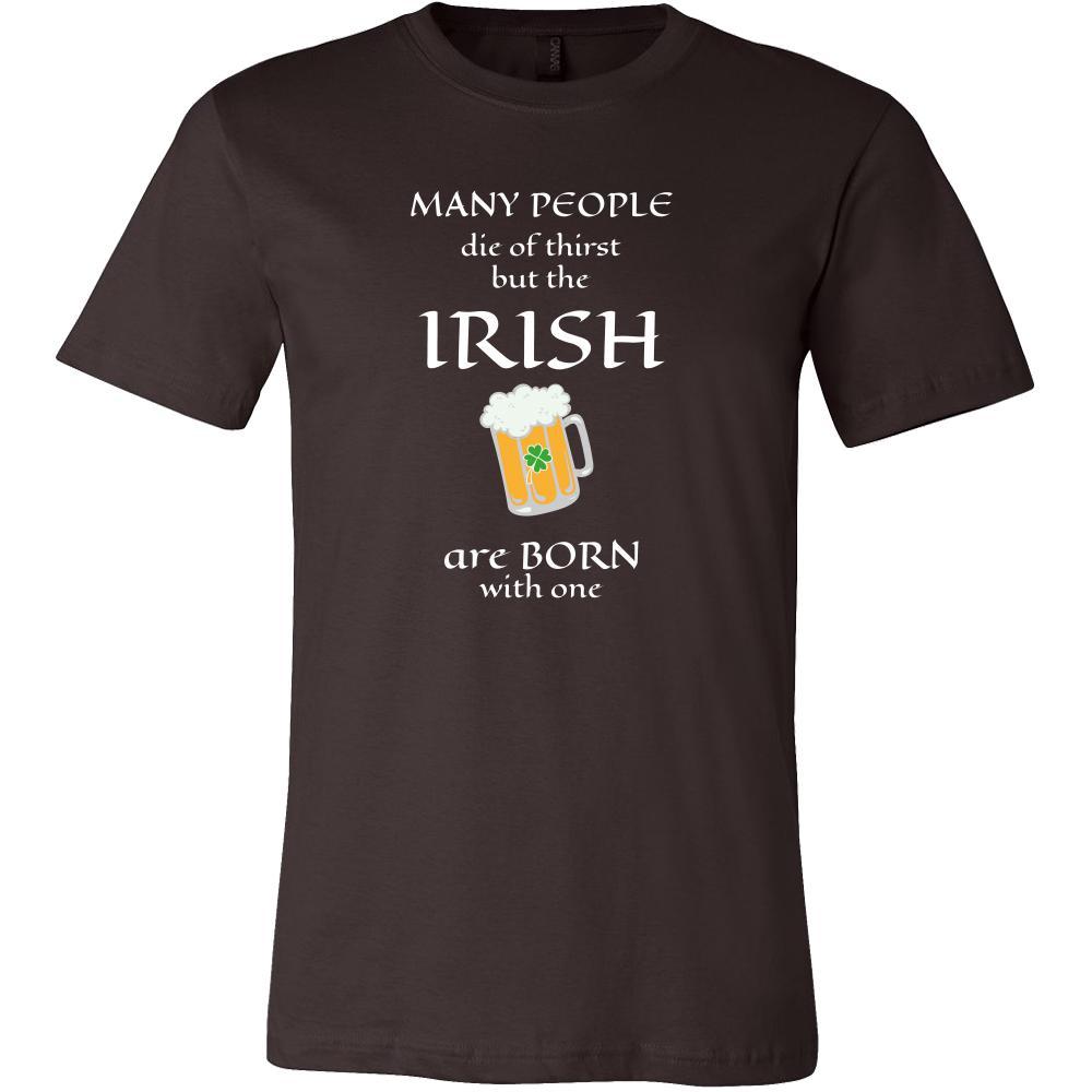 Saint Patrick's Day " Irish thirst for Beer " - custom made funny t-shirts, original gifts.-T-shirt-Teelime | shirts-hoodies-mugs