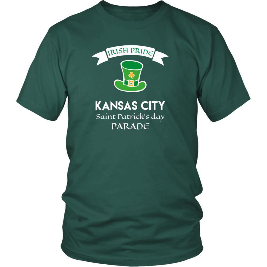 Saint Patrick's Day - " Kansas City Irish Pride Parade " - custom made funny t-shirts.-T-shirt-Teelime | shirts-hoodies-mugs