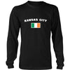 Saint Patrick's Day - "Kansas City Parade Irish Flag" - custom made cool apparel.-T-shirt-Teelime | shirts-hoodies-mugs