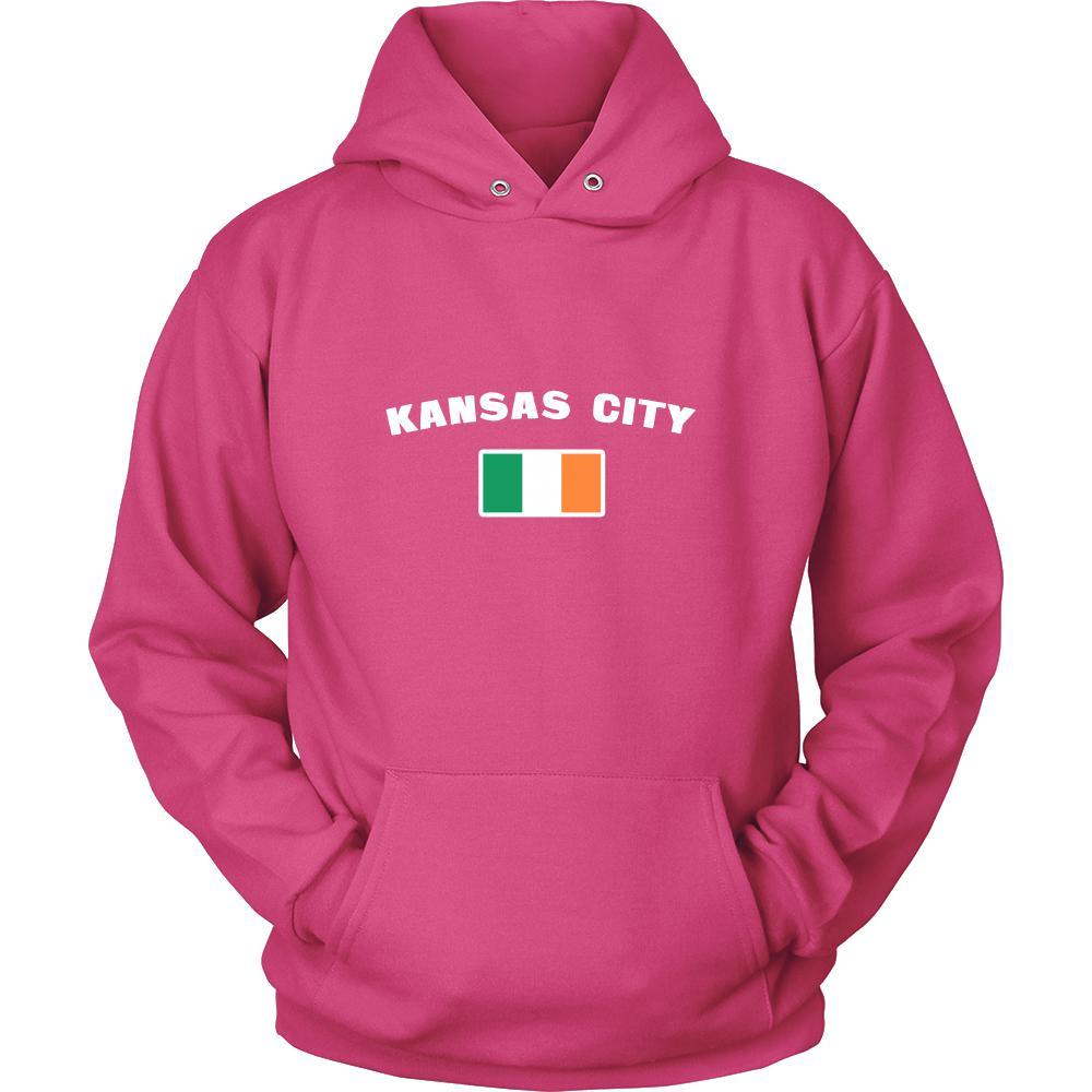 Saint Patrick's Day - "Kansas City Parade Irish Flag" - custom made cool apparel.-T-shirt-Teelime | shirts-hoodies-mugs