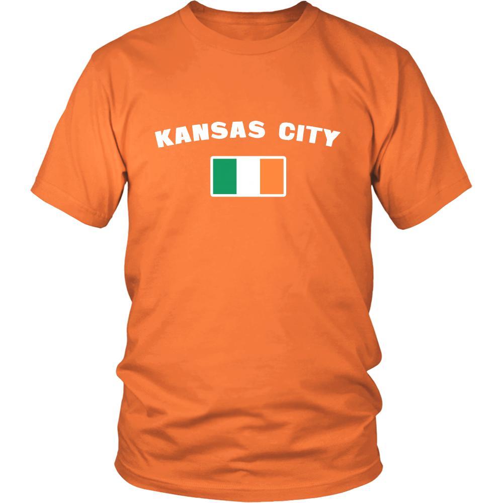 Saint Patrick's Day - "Kansas City Parade Irish Flag" - custom made cool t-shirts.-T-shirt-Teelime | shirts-hoodies-mugs