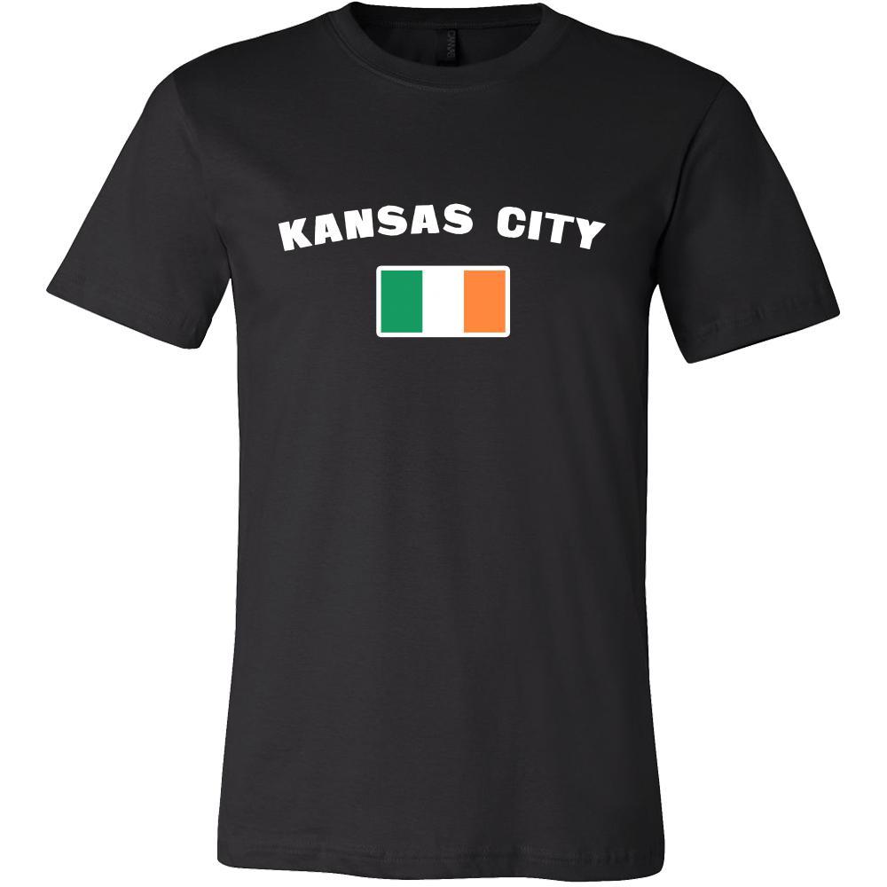Saint Patrick's Day - "Kansas City Parade Irish Flag" - custom made cool t-shirts.-T-shirt-Teelime | shirts-hoodies-mugs