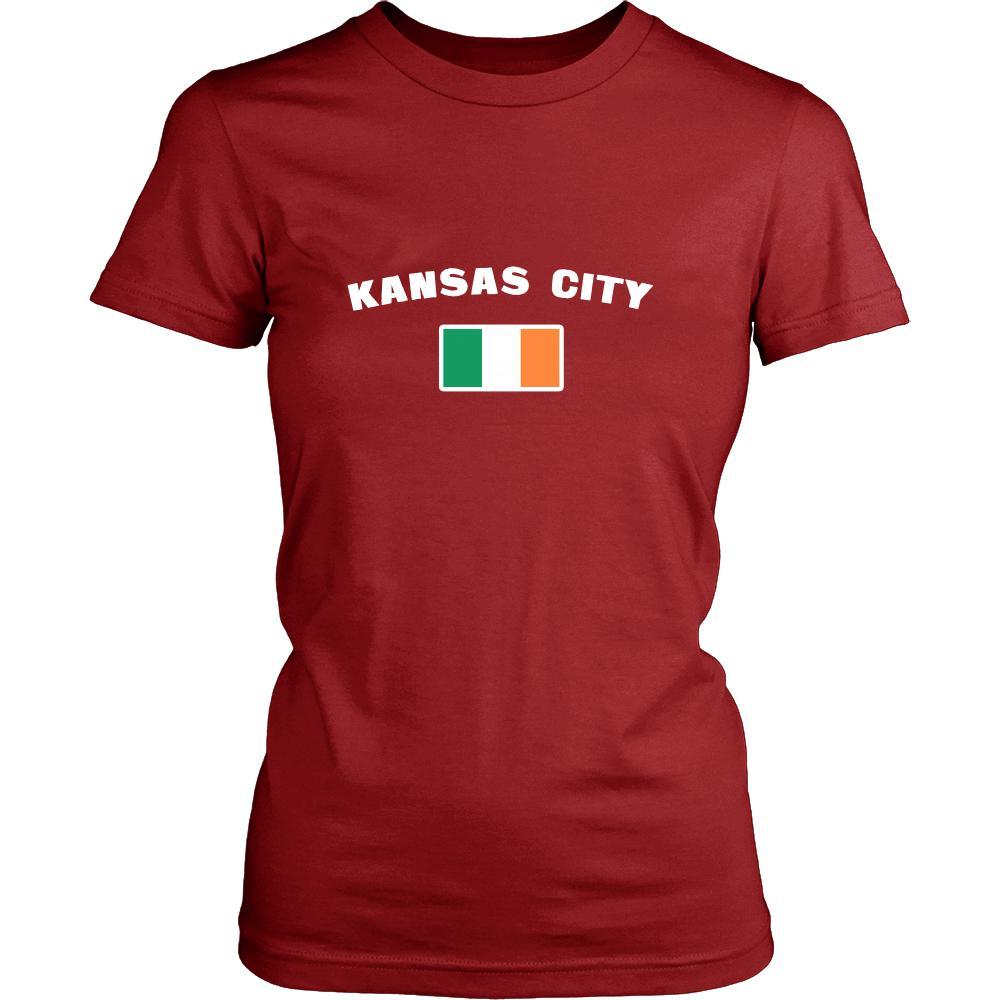 Saint Patrick's Day - "Kansas City Parade Irish Flag" - custom made cool t-shirts.-T-shirt-Teelime | shirts-hoodies-mugs