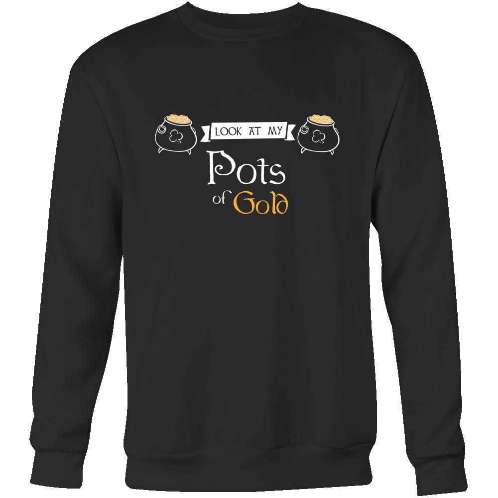 Saint Patrick's Day - " Loot at My Pots of Gold " - custom made funny t-shirts.-T-shirt-Teelime | shirts-hoodies-mugs