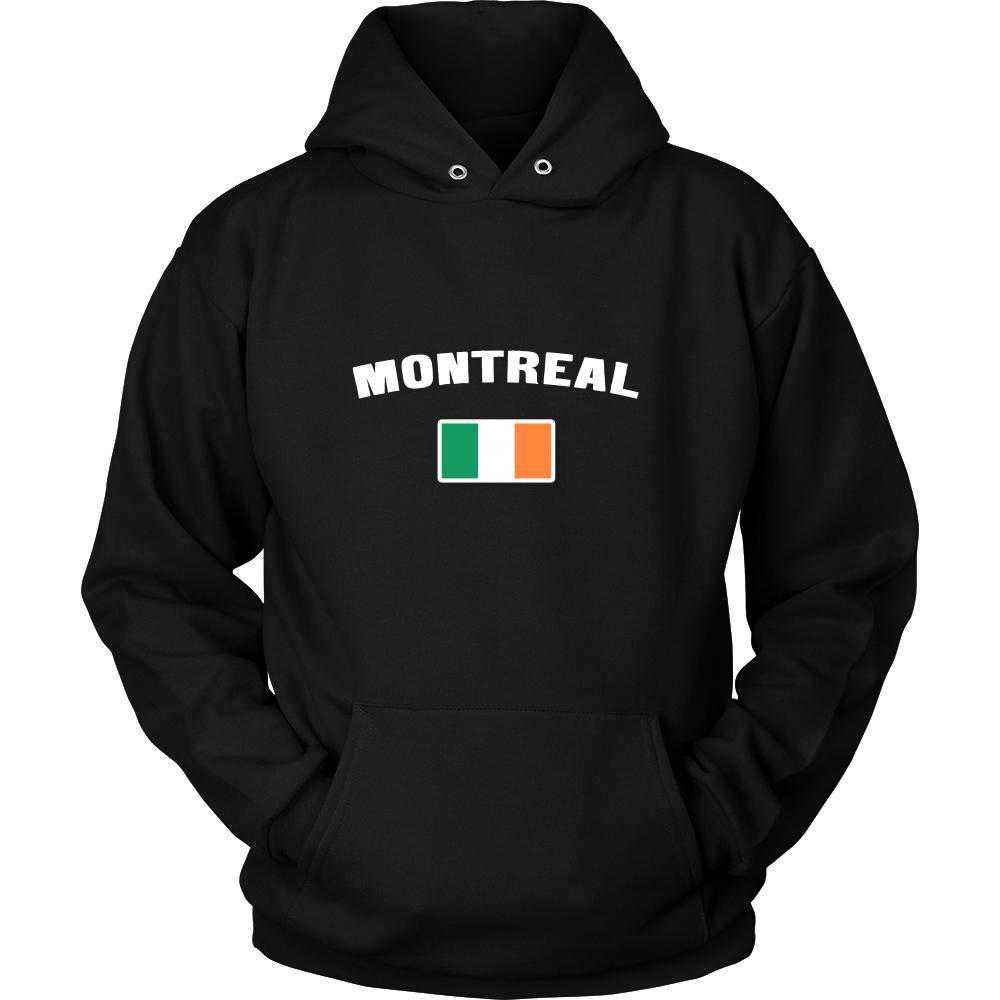 Saint Patrick's Day - " Montreal Canada Irish Flag " - custom made apparel.-T-shirt-Teelime | shirts-hoodies-mugs