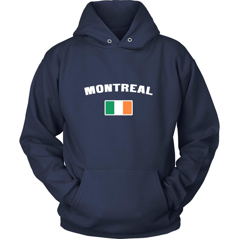 Saint Patrick's Day - " Montreal Canada Irish Flag " - custom made apparel.-T-shirt-Teelime | shirts-hoodies-mugs