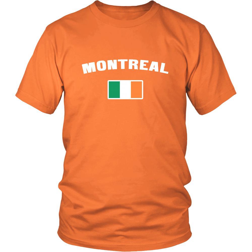 Saint Patrick's Day - " Montreal Canada Irish Flag " - custom made unique t-shirt.-T-shirt-Teelime | shirts-hoodies-mugs