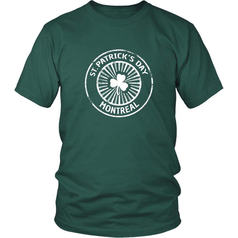 Saint Patrick's Day - " Montreal Canada Irish  Parade " - custom made unique t-shirt.