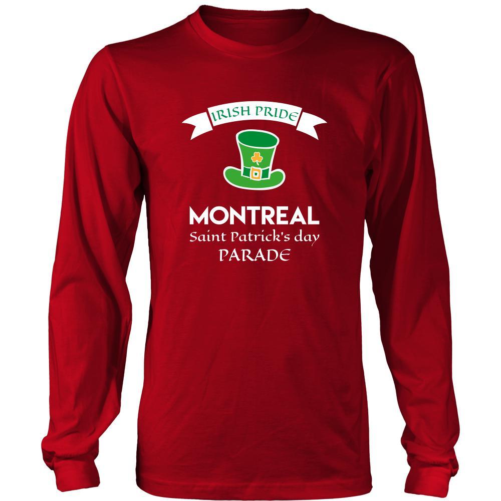 Saint Patrick's Day - " Montreal Canada Irish Pride Parade " - custom made unique apparel.-T-shirt-Teelime | shirts-hoodies-mugs